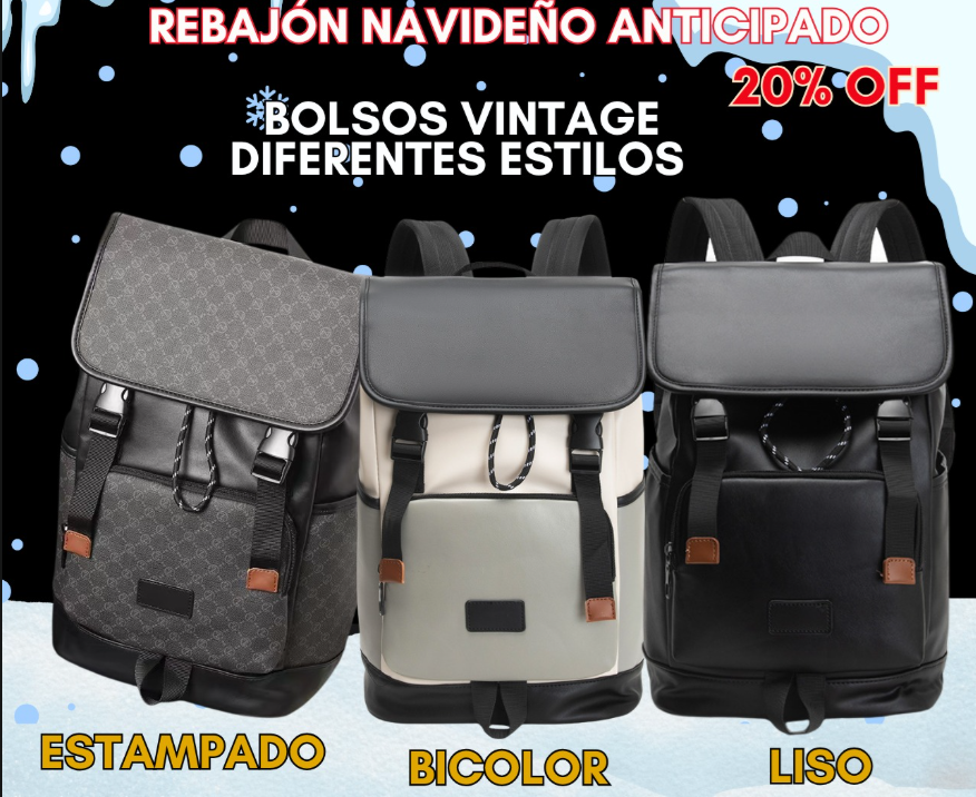 BOLSO CUERO ELEGANTE REGALO NAVIDAD 🎅🎁 DISEÑO